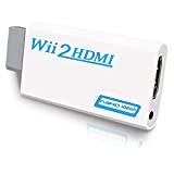 Wii to HDMI Converter, Wii HDMI Adapter 1080P for Full HD Device with 3,5mm Audio Jack&HDMI Output Compatible with Nintendo Wii, Wii U, HDTV, Monitor-Supports All Wii Display Modes 720P