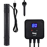 hygger 500W Aquarium Heater with External Digital Temperature Controller Reef Saltwater Fish Tank Heater for 60-120 Gallon Tank