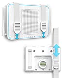 TotalMount Universal Mount for Electronics – Adjustable Wall Mount for Your Router, Wireless System, Cable Modem, DVR, Xbox, Playstation, and More (Standard Shelf – White)