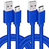 2 PCS 10FT Micro USB Power Cord for Fire TV Stick,PS4,Roku Streaming Stick,Roku Express Premier Plus,Chromecast,E-Reader,Intel Computer Replacement,Charger Charging Cable Compatible with Kindle Tablet