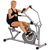 Sunny Health & Fitness Magnetic Recumbent Exercise Bike, 350lb High Weight Capacity, Cross Training, Arm Exercisers, Monitor, Pulse Rate Monitoring | SF-RB4708