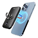 iWALK Magnetic Wireless Power Bank, 6000mAh Portable Charger with Finger Holder, Stronger Magnet Stick for Phone with Unique Mag-Suction Tech, Only Compatible with iPhone 14/13/12 Pro Max