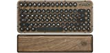 AZIO Retro Compact Keyboard (Elwood) - Bluetooth Wireless/USB Wired Vintage Backlit Walnut Wood Mechanical Keyboard with Arm Rest for Mac and PC (MK-RCK-W-01-US)