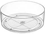Home Intuition Round Plastic Lazy Susan Turntable Food Storage Container for Kitchen