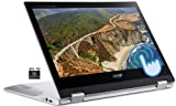 2022 Newest Acer Spin X360 2-in-1 Convertible Chromebook Laptop Student Business, 11.6' HD Touchscreen IPS, MediaTek MT8183C 8-Core Processor, 4GB RAM, 32GB eMMC,Wi-Fi 5, Webcam,Chrome OS+HubxcelCable