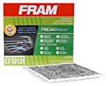 FRAM Fresh Breeze Cabin Air Filter Replacement for Car Passenger Compartment w/Arm and Hammer Baking Soda, Easy Install, CF10139 for Select Toyota Vehicles, white