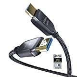 8K HDMI 2.1 Cable 6.6ft 48Gbps, Ultra High Speed HDMI Cable, 4K HD 120Hz 144Hz 2K 240Hz Gaming HDMI Cable 2.1 Certified, eARC HDCP 2.2&2.3 HDR 10+ Dolby Compatible with PS5/Xbox Series X/Apple TV 4K