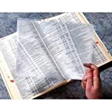 5 Pack of Opticlens Brand 7' x 10.25' Fresnel Lens - Magnifier, Reading Aid + Solar Oven + DIY Projection TV Projects