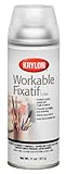 Krylon K01306 Workable Fixatif Spray Clear, 11-Ounce Aerosol,Matte