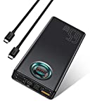 Portable Laptop Charger, Baseus 30000mAh Power Bank 65W Fast Charging USB C Battery Pack, PD 3.0 7-Port Battery Bank for MacBook, IPad, Dell, HP, Notebook, Samsung, iPhone, Switch and More