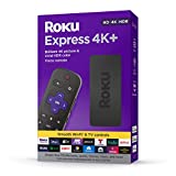 Roku Express 4K+ | Streaming Media Player HD/4K/HDR with Smooth Wireless Streaming and Roku Voice Remote with TV Controls, Includes Premium HDMI® Cable