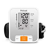 Blood Pressure Monitor Upper Arm, Mebak Automatic Digital BP Machine Cuffs for Home Use, Pulse Rate Monitoring with Large Display, 2x120 Memory