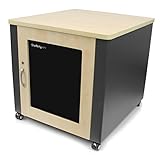 StarTech.com 12U Rack Enclosure Server Cabinet - 4 Post Adjustable Depth (18' to 22') Acoustic Office Enclosure - 600lbs Capacity (RKQMCAB12V2)