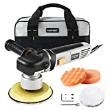 WISETOOL 6-Inch Dual Action Orbital Polisher,7Amp Variable Speed Polisher Sander,Ideal for Car/Home Appliance/Boat Polishing,Sanding,Waxing,Sealing Glaze