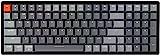 Keychron K4 Bluetooth Wireless Mechanical Keyboard RGB LED Backlit, Hot-swappable Compact 100 Keys USB Wired Computer Gaming Keyboard Aluminum Frame for Mac Windows, Gateron Brown Switch