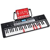 Best Choice Products 54-Key Electronic Keyboard Piano Portable Beginner Electric Keyboard Complete Set w/LCD Screen, Power Adapter, Teaching Modes, Music Sheet Stand, Built in Speakers