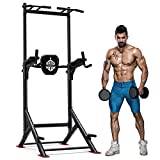 Sportsroyals Power Tower Pull Up Dip Station Adjustable Multi-Function Home Gym Strength Training Fitness Equipment Newer Version