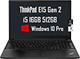 2022 Latest Lenovo ThinkPad E15 15.6' FHD (Intel Quad-Core i5-1135G7 (Beats i7-10510U), 16GB RAM, 512GB SSD) IPS Business Laptop, Backlit KB, Fingeprint, Thunderbolt 4, Win 10 Pro / Win 11 Pro