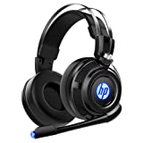 HP Gaming Headphones with Microphone, for PS4, Nintendo Switch, Mac, Laptop, Over Ear Headset and LED Light