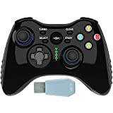 Wireless Game Controller for Xbox 360/Windows PC/Android Gamepad Rechargeable Joystick Portable Remote Joypad for Projector,TV Box,Tesla,Desktop/Laptop,Raspberry Pi, Steam,RetroPie,Emulator,RetroArch