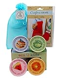 Eco Kids veggie finger paint made with Non Gmo Organic veggies and fruits /finger painting for toddlers/easy clean fingerpaint/washable finger paint/non toxic paint for toddlers washable w apron by DS Bundles