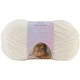 Mary Maxim Baby’s Best Yarn “Ecru” | 2 Fine DK/Sport Weight Baby Yarn for Knit & Crochet Projects | 70% Acrylic and 30% Nylon | 4 Ply - 171 Yards