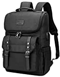 Vintage Backpack Travel Laptop Backpack with usb Charging Port for Women & Men School College Students Backpack Fits 15.6 Inch Laptop Black