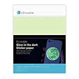 Silhouette Glow-in-The Dark Printable Sticker Paper (2 Pack), 8.5' x 11'