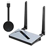 Wireless HDMI Transmitter and Receiver - HD 4K Wireless Display Dongle HDMI Adapter Extender Player for Streaming Video/Audio from Laptop, PC, Smartphone to HDTV/Projector.