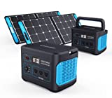 Geneverse Solar Generator For Homes: Portable Power Station Backup Battery & Solar Panel Power Generator. 1000W-2000W at 110V. Up To 7 Days of Emergency Power Supply. (2x2 (For 2-3 People Family))