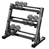 JX FITNESS Dumbbell Rack Stand Weight Rack for Dumbbells Home Gym Storage 3 Tier Holder 1000Lbs(RACK ONLY)