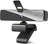 Webcam with Microphone,1080P Webcam Web Camera with Privacy Cover, HD USB Webcam Plug and Play with 95° Wide Angle 2MP Lens for Windows Mac Desktop PC Laptop Video Conference Recording Online Class