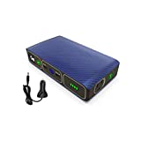 HALO Bolt Wireless Laptop Power Bank - 44400 mWh Portable Phone Laptop Charger Car Jump Starter with AC Outlet and Car Charger, Blue Graphite (114453)