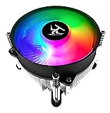 TRONWIRE TW-8 RGB LED Intel Core i3 i5 i7 i9 Socket 1200 1151 1150 1155 1156 4-Pin PWM CPU Cooler with Aluminum Heatsink & Copper Core Base & 3.5-Inch Fan with Pre-Applied Thermal Paste For Desktop PC