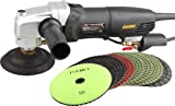 DAMO Variable Speed Stone Polisher Concrete Polisher Grinder 4' Wet Polishing Kit for Granite Concrete Countertop Floor