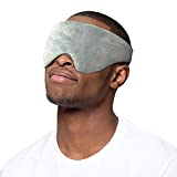 Mr. Sandman Weighted Eye Mask for Sleeping Migraines, Cold Hot Compress Therapy Ultra-fine Glass Bead Bag for Headaches, Sinus, Puffy Eyes, Dark Circles, Light Blocking Eye Pillow, Universal Size