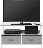 Sorbus TV Stand Dresser with 2 Faux Wood Drawers - Television Riser Chest with Storage - Bedroom, Living Room, Closet, & Dorm Furniture
