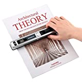 MUNBYN Portable Scanner, Photo Scanner for A4 Documents Pictures Pages Texts in 900 Dpi, Flat Scanning, Include 16G SD Card, Wand Document Scanner Uploads Images to Computer Via USB Cable, No Driver