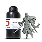 Siraya Tech Fast ABS-Like 3D Printer Resin 405nm UV-Curing Non-Brittle High Precision 3D Printing Liquid Standard Photopolymer Resin for LCD DLP 3D Printing(Grey, 1kg)