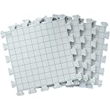 Boye Interlocking Needlepoint, Knitting, and Crochet Blocking Boards, 12'' W x 12'' L, 4pc