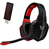 Wireless Gaming Headset Headphones for PS5 PS4 Nintendo Switch PC Computer Laptop, 2.4GHz USB Wireless Game Headsets Over Ear