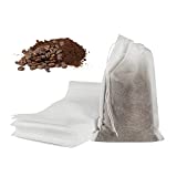 50pcs No Mess Cold Brew Bags, 4x6 inch Disposable Coffee Filter Bag Fine Mesh Brewing Drawstring Pouches for Iced Coffee Hot Tea Herb Spice