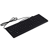 Lenovo 300 USB Keyboard, Wired, Adjustable Tilt, Ergonomic, Windows 7/8/10, GX30M39655, Black