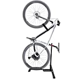 Qualward Bicycle Stand Vertical Bike Rack Floor Adjustable Upright Design, Space Saving for Living Room, Bedroom and Garage
