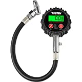 Digital Tire Pressure Gauge (0-200 PSI) - Heavy Duty Tire Gauge (Stainless Steel) - MotCertified ANSI - Easy to Read - Air Gauge Tire Pressure - Bike and Motorcycle Tire Pressure Gauge