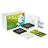AccuQuilt Go! Me Fabric Cutter Starter Set, 5 Patterns with Instructions, 6 x 6 Inch Cutting Mat, and 2 Dies