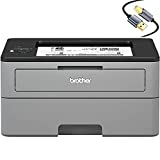 Brother Compact HL-L2350DWB Print Only Wireless Monochrome Laser Printer for Business Office, Auto Duplex Printing, 250-sheet Capacity, Amazon Dash Replenishment Ready, Tillsiy USB Printer Cable