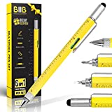 BIIB Gifts for Men, Stocking Stuffers for Men, 6 in 1 Multitool Pen Tools Gadgets for Men, Unique Gifts for Dad, Christmas Birthday Gifts for Men Who Have Everything, Husband, Grandpa, DIY Handyman