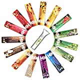 HORNET Flavored Rolling Papers with Glass Filter, 480 PCS Unbleached Papers, 15 Juicy Fruit Flavors (King Size)