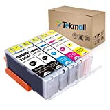Tekmall Compatible Ink Cartridges PGI-250XL CLI-251XL C A K E Ink Food Grade 250 Ink 251 Ink Use for Pixma MX922 MG5520 MG6620 MG5420 MG5620 MG6320 MG6420 MG7120 MG7520 MX722 iP7220 iP8720 iX6820